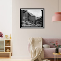 Historic Framed Print, Kennecott Copper Corporation, Concentration Mill, On Copper River & Northwestern Railroad, Kennicott, Valdez-Cordova Census Area, AK - 43,  17-7/8" x 21-7/8"
