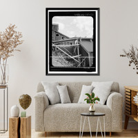 Historic Framed Print, Kennecott Copper Corporation, Concentration Mill, On Copper River & Northwestern Railroad, Kennicott, Valdez-Cordova Census Area, AK - 46,  17-7/8" x 21-7/8"