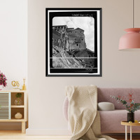 Historic Framed Print, Kennecott Copper Corporation, Concentration Mill, On Copper River & Northwestern Railroad, Kennicott, Valdez-Cordova Census Area, AK - 49,  17-7/8" x 21-7/8"