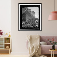 Historic Framed Print, Kennecott Copper Corporation, Concentration Mill, On Copper River & Northwestern Railroad, Kennicott, Valdez-Cordova Census Area, AK - 52,  17-7/8" x 21-7/8"