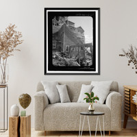 Historic Framed Print, Kennecott Copper Corporation, Concentration Mill, On Copper River & Northwestern Railroad, Kennicott, Valdez-Cordova Census Area, AK - 52,  17-7/8" x 21-7/8"