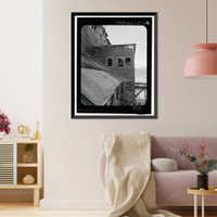 Historic Framed Print, Kennecott Copper Corporation, Concentration Mill, On Copper River & Northwestern Railroad, Kennicott, Valdez-Cordova Census Area, AK - 53,  17-7/8" x 21-7/8"