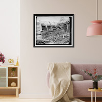 Historic Framed Print, Kennecott Copper Corporation, Leaching Plant, On Copper River & Northwestern Railroad, Kennicott, Valdez-Cordova Census Area, AK - 2,  17-7/8" x 21-7/8"