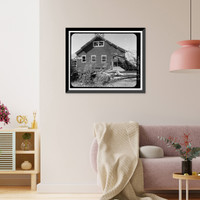 Historic Framed Print, Kennecott Copper Corporation, Leaching Plant, On Copper River & Northwestern Railroad, Kennicott, Valdez-Cordova Census Area, AK - 3,  17-7/8" x 21-7/8"