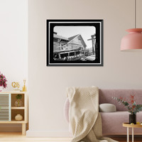 Historic Framed Print, Kennecott Copper Corporation, Leaching Plant, On Copper River & Northwestern Railroad, Kennicott, Valdez-Cordova Census Area, AK - 9,  17-7/8" x 21-7/8"