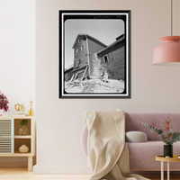 Historic Framed Print, Kennecott Copper Corporation, Leaching Plant, On Copper River & Northwestern Railroad, Kennicott, Valdez-Cordova Census Area, AK - 13,  17-7/8" x 21-7/8"