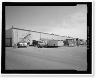Historic Framed Print, Douglas Aircraft Company Long Beach Plant, Final Aircraft Assembly Building, 3855 Lakewood Boulevard, Long Beach, Los Angeles County, CA - 2,  17-7/8" x 21-7/8"