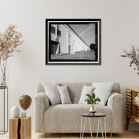 Historic Framed Print, Douglas Aircraft Company Long Beach Plant, Final Aircraft Assembly Building, 3855 Lakewood Boulevard, Long Beach, Los Angeles County, CA - 4,  17-7/8" x 21-7/8"