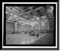 Historic Framed Print, Douglas Aircraft Company Long Beach Plant, Final Aircraft Assembly Building, 3855 Lakewood Boulevard, Long Beach, Los Angeles County, CA - 6,  17-7/8" x 21-7/8"