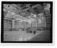 Historic Framed Print, Douglas Aircraft Company Long Beach Plant, Final Aircraft Assembly Building, 3855 Lakewood Boulevard, Long Beach, Los Angeles County, CA - 6,  17-7/8" x 21-7/8"