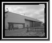 Historic Framed Print, Douglas Aircraft Company Long Beach Plant, Aircraft Parts Sub-Assembly Building, 3855 Lakewood Boulevard, Long Beach, Los Angeles County, CA,  17-7/8" x 21-7/8"