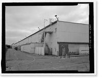 Historic Framed Print, Douglas Aircraft Company Long Beach Plant, Aircraft Parts Sub-Assembly Building, 3855 Lakewood Boulevard, Long Beach, Los Angeles County, CA - 2,  17-7/8" x 21-7/8"