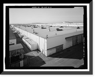 Historic Framed Print, Douglas Aircraft Company Long Beach Plant, Aircraft Parts Sub-Assembly Building, 3855 Lakewood Boulevard, Long Beach, Los Angeles County, CA - 6,  17-7/8" x 21-7/8"