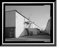 Historic Framed Print, Douglas Aircraft Company Long Beach Plant, Aircraft Parts Sub-Assembly Building, 3855 Lakewood Boulevard, Long Beach, Los Angeles County, CA - 7,  17-7/8" x 21-7/8"
