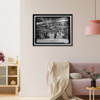 Historic Framed Print, Douglas Aircraft Company Long Beach Plant, Aircraft Parts Receiving & Storage Building, 3855 Lakewood Boulevard, Long Beach, Los Angeles County, CA - 3,  17-7/8" x 21-7/8"