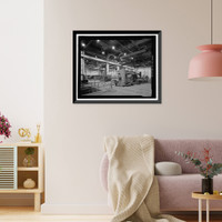 Historic Framed Print, Douglas Aircraft Company Long Beach Plant, Aircraft Parts Shipping & Receiving Building, 3855 Lakewood Boulevard, Long Beach, Los Angeles County, CA - 2,  17-7/8" x 21-7/8"