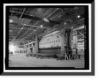 Historic Framed Print, Douglas Aircraft Company Long Beach Plant, Aircraft Parts Shipping & Receiving Building, 3855 Lakewood Boulevard, Long Beach, Los Angeles County, CA - 3,  17-7/8" x 21-7/8"