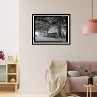 Historic Framed Print, Douglas Aircraft Company Long Beach Plant, Aircraft Parts Shipping & Receiving Building, 3855 Lakewood Boulevard, Long Beach, Los Angeles County, CA - 3,  17-7/8" x 21-7/8"