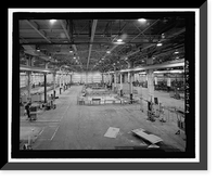 Historic Framed Print, Douglas Aircraft Company Long Beach Plant, Aircraft Parts Shipping & Receiving Building, 3855 Lakewood Boulevard, Long Beach, Los Angeles County, CA - 4,  17-7/8" x 21-7/8"