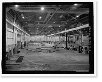 Historic Framed Print, Douglas Aircraft Company Long Beach Plant, Aircraft Parts Shipping & Receiving Building, 3855 Lakewood Boulevard, Long Beach, Los Angeles County, CA - 5,  17-7/8" x 21-7/8"