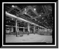 Historic Framed Print, Douglas Aircraft Company Long Beach Plant, Aircraft Parts Shipping & Receiving Building, 3855 Lakewood Boulevard, Long Beach, Los Angeles County, CA - 6,  17-7/8" x 21-7/8"