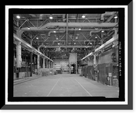 Historic Framed Print, Douglas Aircraft Company Long Beach Plant, Aircraft Parts Shipping & Receiving Building, 3855 Lakewood Boulevard, Long Beach, Los Angeles County, CA - 10,  17-7/8" x 21-7/8"
