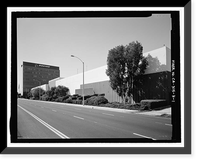 Historic Framed Print, Douglas Aircraft Company Long Beach Plant, Administration Building, 3855 Lakewood Boulevard, Long Beach, Los Angeles County, CA,  17-7/8" x 21-7/8"