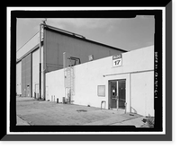 Historic Framed Print, Douglas Aircraft Company Long Beach Plant, Administration Building, 3855 Lakewood Boulevard, Long Beach, Los Angeles County, CA,  17-7/8" x 21-7/8"