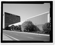 Historic Framed Print, Douglas Aircraft Company Long Beach Plant, Administration Building, 3855 Lakewood Boulevard, Long Beach, Los Angeles County, CA - 2,  17-7/8" x 21-7/8"