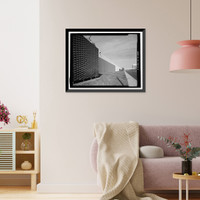 Historic Framed Print, Douglas Aircraft Company Long Beach Plant, Administration Building, 3855 Lakewood Boulevard, Long Beach, Los Angeles County, CA - 3,  17-7/8" x 21-7/8"