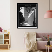 Historic Framed Print, Douglas Aircraft Company Long Beach Plant, Administration Building, 3855 Lakewood Boulevard, Long Beach, Los Angeles County, CA - 4,  17-7/8" x 21-7/8"