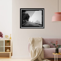 Historic Framed Print, Douglas Aircraft Company Long Beach Plant, Administration Building, 3855 Lakewood Boulevard, Long Beach, Los Angeles County, CA - 6,  17-7/8" x 21-7/8"