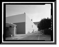 Historic Framed Print, Douglas Aircraft Company Long Beach Plant, Administration Building, 3855 Lakewood Boulevard, Long Beach, Los Angeles County, CA - 7,  17-7/8" x 21-7/8"