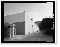 Historic Framed Print, Douglas Aircraft Company Long Beach Plant, Administration Building, 3855 Lakewood Boulevard, Long Beach, Los Angeles County, CA - 7,  17-7/8" x 21-7/8"