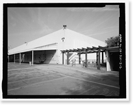 Historic Framed Print, Douglas Aircraft Company Long Beach Plant, Cafeteria, 3855 Lakewood Boulevard, Long Beach, Los Angeles County, CA - 2,  17-7/8" x 21-7/8"