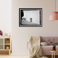 Historic Framed Print, Douglas Aircraft Company Long Beach Plant, Cafeteria, 3855 Lakewood Boulevard, Long Beach, Los Angeles County, CA - 4,  17-7/8" x 21-7/8"