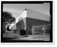 Historic Framed Print, Douglas Aircraft Company Long Beach Plant, Personnel Office Building, 3855 Lakewood Boulevard, Long Beach, Los Angeles County, CA,  17-7/8" x 21-7/8"