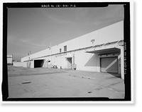 Historic Framed Print, Douglas Aircraft Company Long Beach Plant, Personnel Office Building, 3855 Lakewood Boulevard, Long Beach, Los Angeles County, CA - 2,  17-7/8" x 21-7/8"