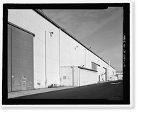 Historic Framed Print, Douglas Aircraft Company Long Beach Plant, Aircraft Wing & Fuselage Assembly Building, 3855 Lakewood Boulevard, Long Beach, Los Angeles County, CA - 5,  17-7/8" x 21-7/8"