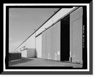 Historic Framed Print, Douglas Aircraft Company Long Beach Plant, Aircraft Wing & Fuselage Assembly Building, 3855 Lakewood Boulevard, Long Beach, Los Angeles County, CA - 6,  17-7/8" x 21-7/8"