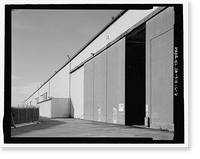 Historic Framed Print, Douglas Aircraft Company Long Beach Plant, Aircraft Wing & Fuselage Assembly Building, 3855 Lakewood Boulevard, Long Beach, Los Angeles County, CA - 6,  17-7/8" x 21-7/8"