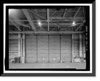 Historic Framed Print, Douglas Aircraft Company Long Beach Plant, Aircraft Wing & Fuselage Assembly Building, 3855 Lakewood Boulevard, Long Beach, Los Angeles County, CA - 10,  17-7/8" x 21-7/8"
