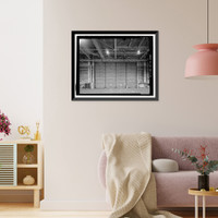 Historic Framed Print, Douglas Aircraft Company Long Beach Plant, Aircraft Wing & Fuselage Assembly Building, 3855 Lakewood Boulevard, Long Beach, Los Angeles County, CA - 10,  17-7/8" x 21-7/8"