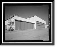 Historic Framed Print, Douglas Aircraft Company Long Beach Plant, Aircraft Final Assembly Building, 3855 Lakewood Boulevard, Long Beach, Los Angeles County, CA - 2,  17-7/8" x 21-7/8"
