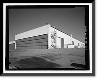 Historic Framed Print, Douglas Aircraft Company Long Beach Plant, Aircraft Final Assembly Building, 3855 Lakewood Boulevard, Long Beach, Los Angeles County, CA - 3,  17-7/8" x 21-7/8"
