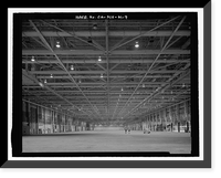 Historic Framed Print, Douglas Aircraft Company Long Beach Plant, Aircraft Final Assembly Building, 3855 Lakewood Boulevard, Long Beach, Los Angeles County, CA - 7,  17-7/8" x 21-7/8"