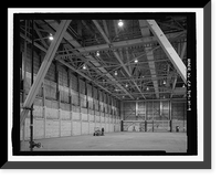 Historic Framed Print, Douglas Aircraft Company Long Beach Plant, Aircraft Final Assembly Building, 3855 Lakewood Boulevard, Long Beach, Los Angeles County, CA - 9,  17-7/8" x 21-7/8"