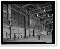 Historic Framed Print, Douglas Aircraft Company Long Beach Plant, Aircraft Final Assembly Building, 3855 Lakewood Boulevard, Long Beach, Los Angeles County, CA - 10,  17-7/8" x 21-7/8"