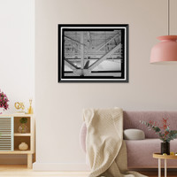 Historic Framed Print, Douglas Aircraft Company Long Beach Plant, Aircraft Final Assembly Building, 3855 Lakewood Boulevard, Long Beach, Los Angeles County, CA - 12,  17-7/8" x 21-7/8"