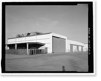 Historic Framed Print, Douglas Aircraft Company Long Beach Plant, Maintenance Shop, 3855 Lakewood Boulevard, Long Beach, Los Angeles County, CA - 2,  17-7/8" x 21-7/8"